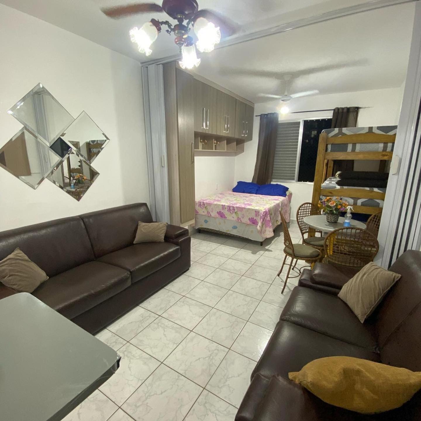 פראייה גראנדה Apartamento Kitnet Pe Na Areia Praia Ocian מראה חיצוני תמונה